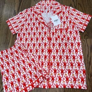 Roller Rabbit Monkey Print Pajamas BNWT